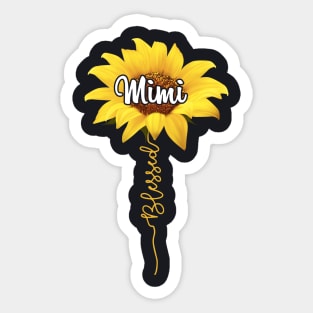 Mimi Blesses Sunflower Love Beautiful Daughter Sticker